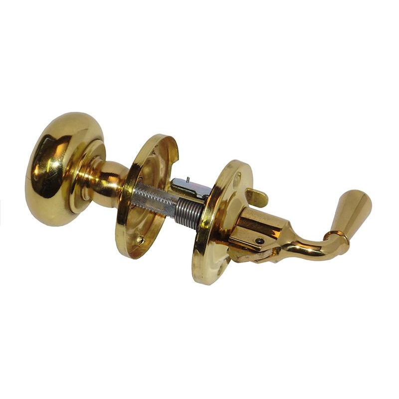 Single Bore Storm Lock Bright Brass