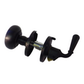 Single bore storm door lock black