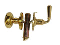 Screen and Storm Door Lock 980: Bright Brass
