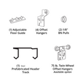 8600 166 Bypass Steel Track - No Fascia