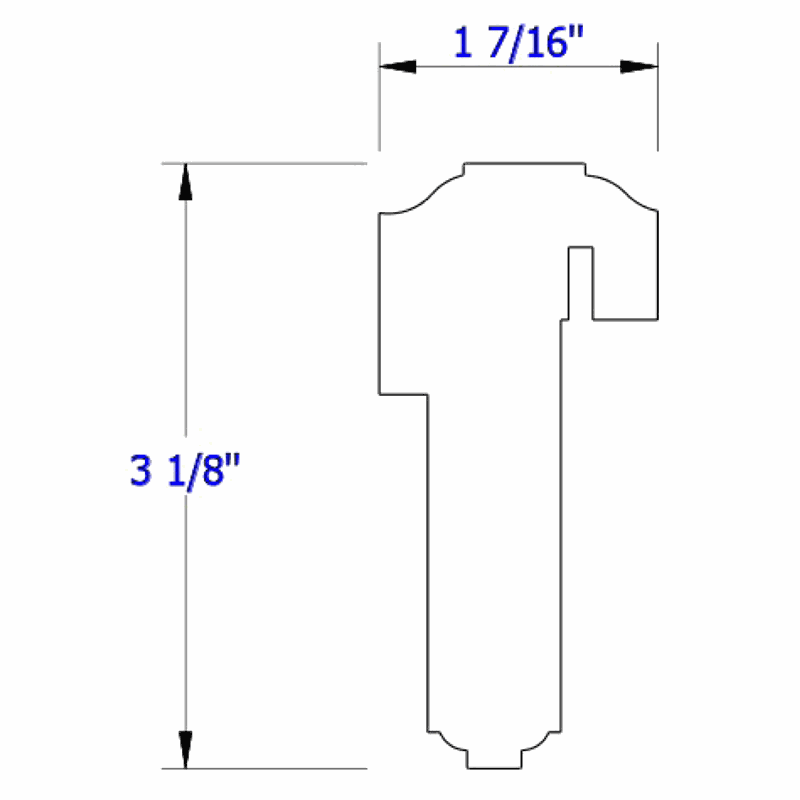 Line Drawing 1308 Astragal