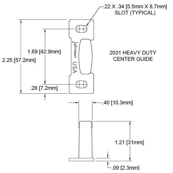 Sliding Door Part: Floor Guide 2031