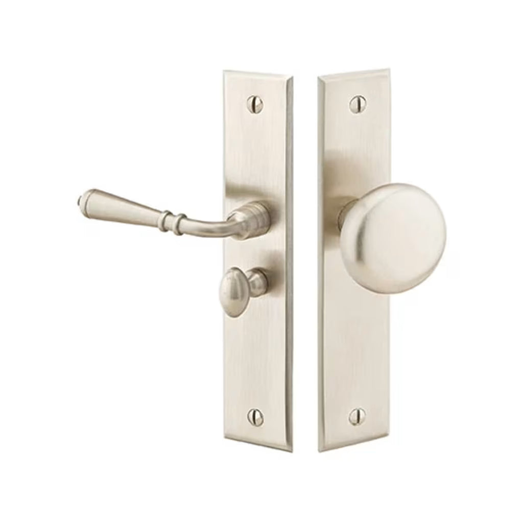 Screen/Storm Mortise Door Lock-Rectangular Style US15 Satin Nickel