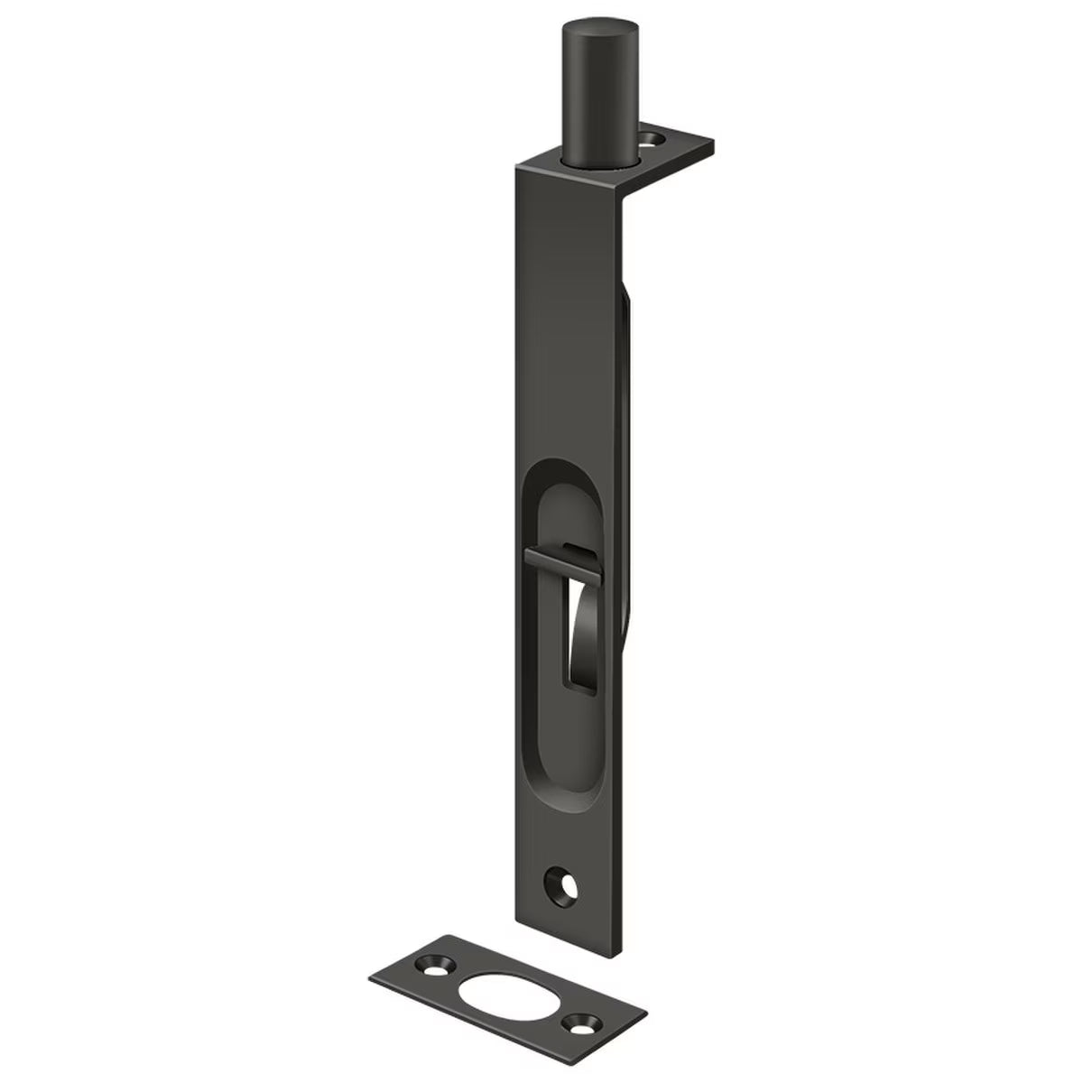 Flush Bolt- 6" Manual Square Corner- US613  10B Oil Rubbed Bronze
