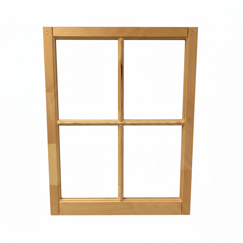 4-Light Barn Sash - Straight On Shot