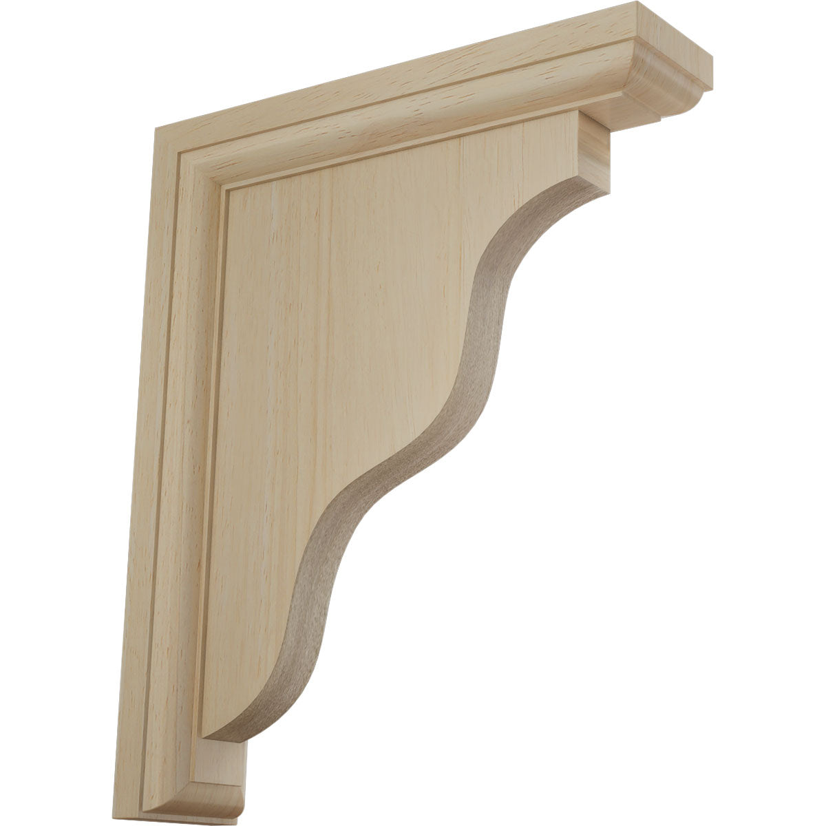 Unfinished Wood Bracket Traditional