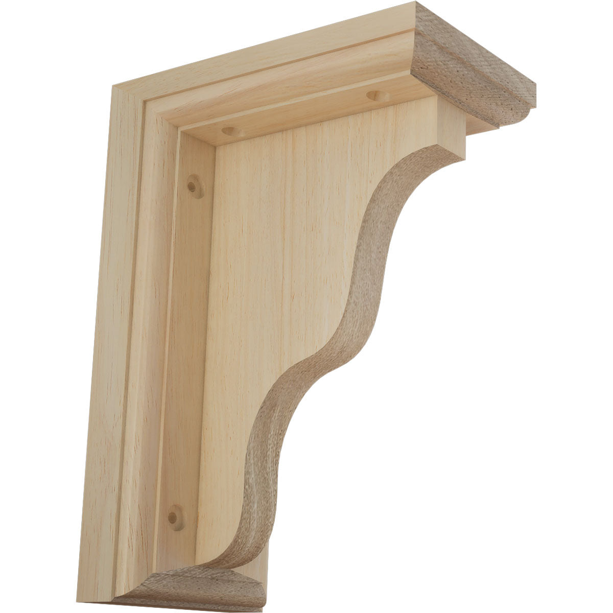 Unfinished Wood Bracket Traditional