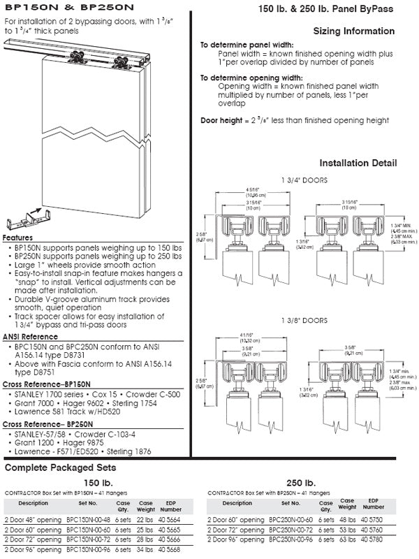 Bypass BP150 BP250 Information Sheet