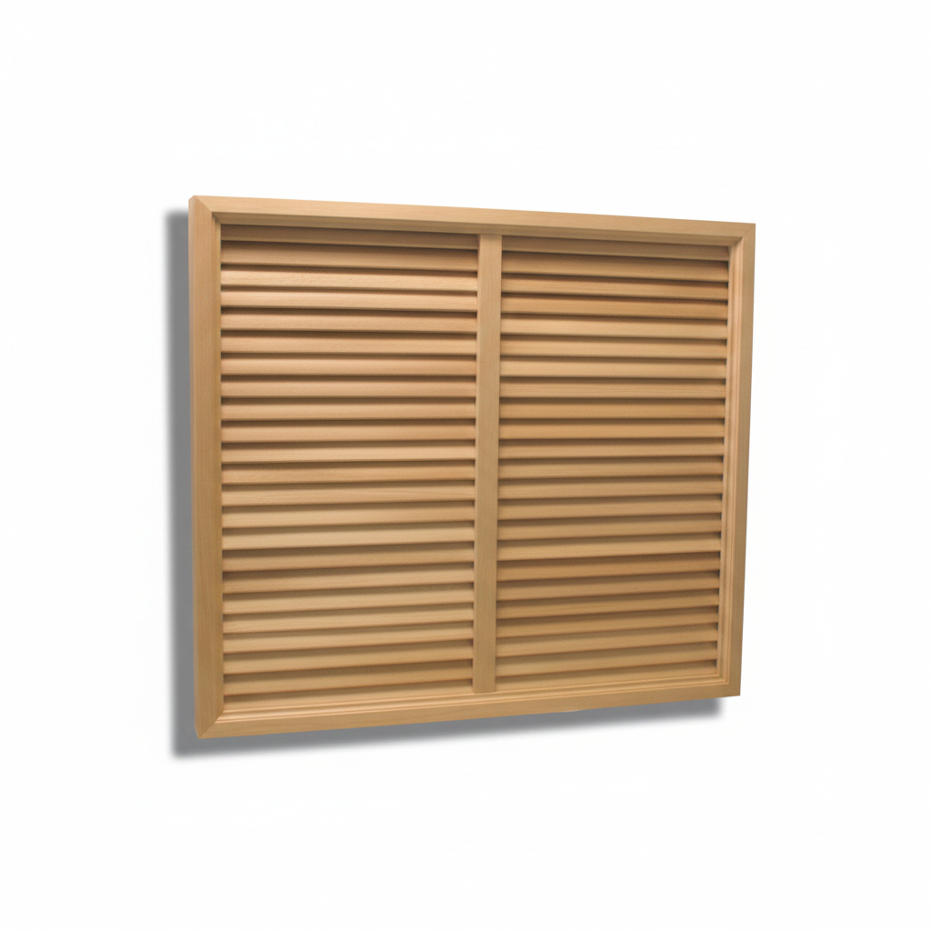Door Louver Insert with Support