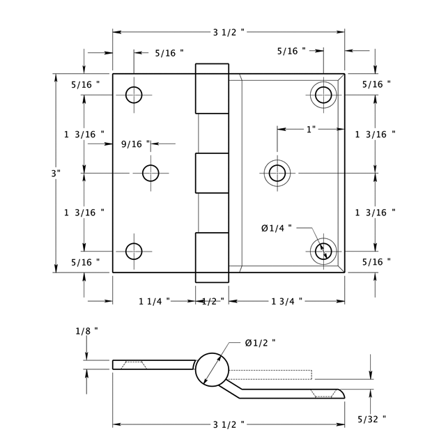 3035 dimensions