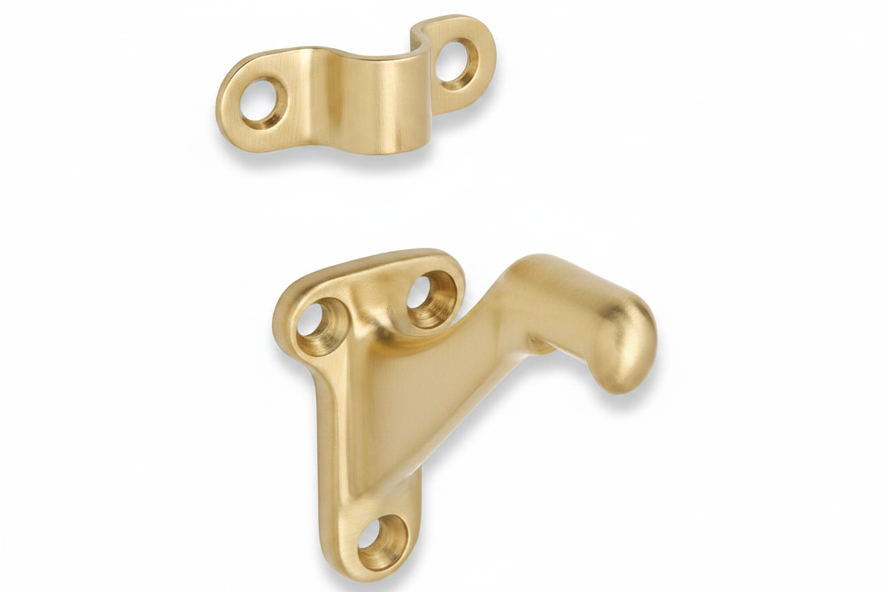 Polished Brass Handrail Bracket