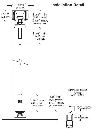 Bifold Hardware Part: BF125N-51 Hanger & Pivot Set