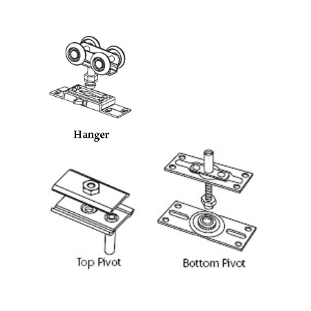 Bifold Hardware Part: BF125N-51 Hanger & Pivot Set