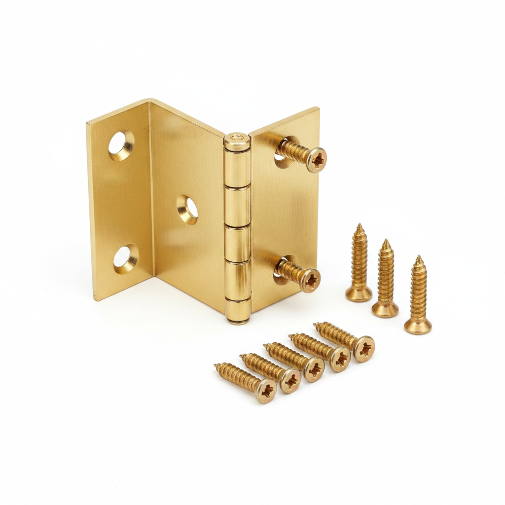 Computer Generated image Brass Hinge
