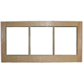 wood unfinished cellar sash 3-light