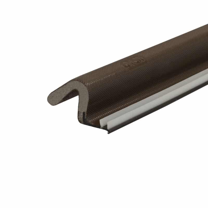 Brown compression profile on a white background