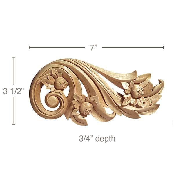 CRV5068 Medium Floral Scrolls