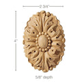 CRV5179 Small Oval Rosette