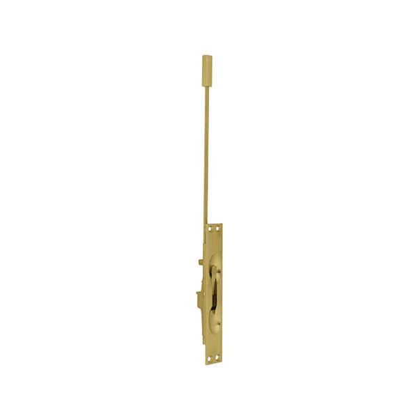 Door Flush Bolt 12" manual, Satin Brass US4 606