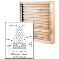 Flush Frame Chevron Louver Insert&nbsp;