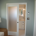Frosted Glass Pocket Door — 1:1