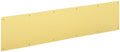 Bright Brass Kick Plate on White Backround