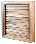 Door Wood Louver Insert - Chevron Slat