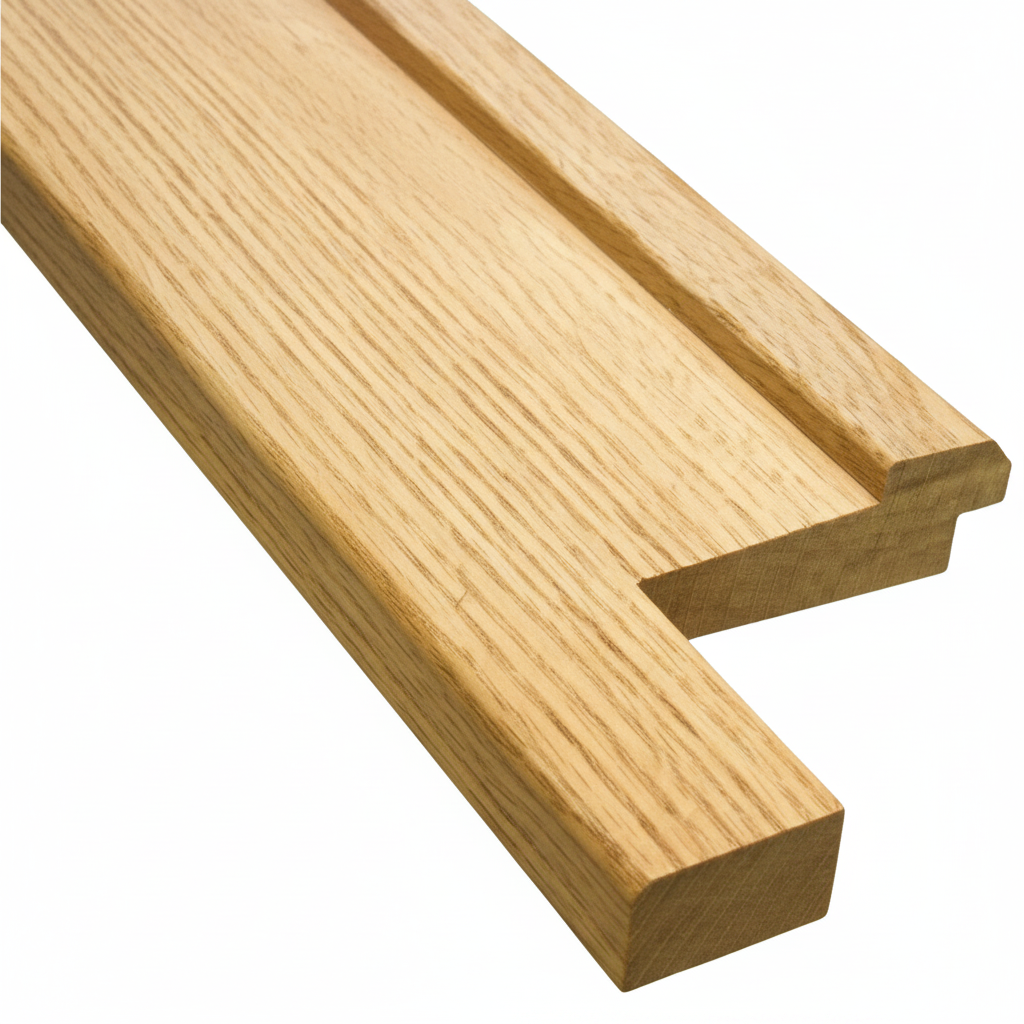 Oak Door Sill pictured with 2" Horns