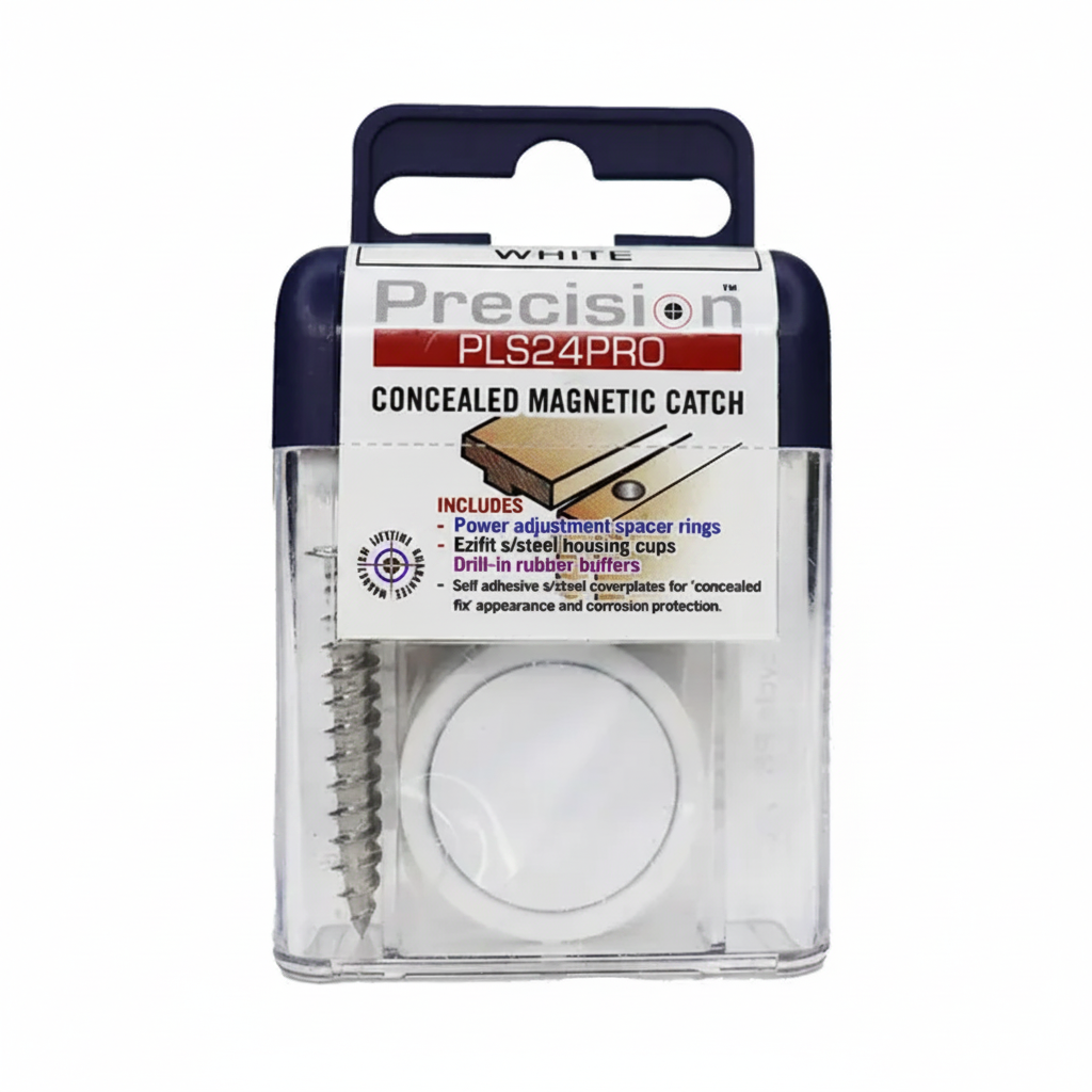 Concealed Magnetic Catch White