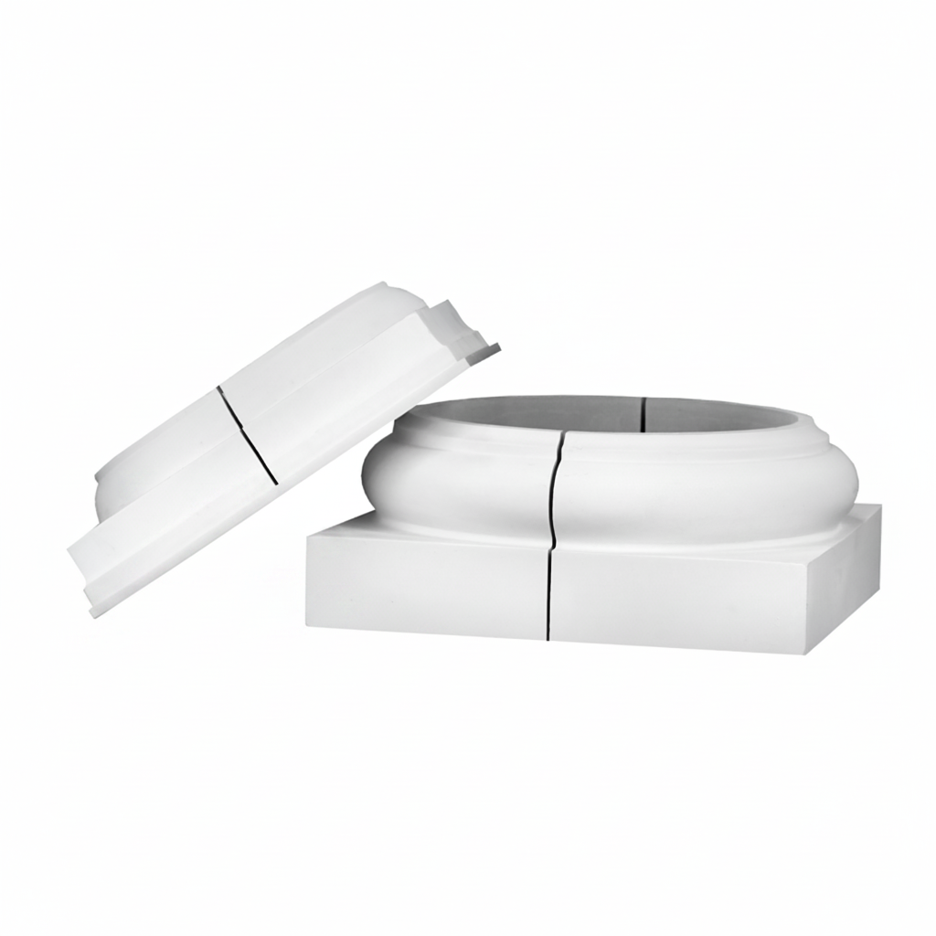 Split Column Cap and Base without hardware bag