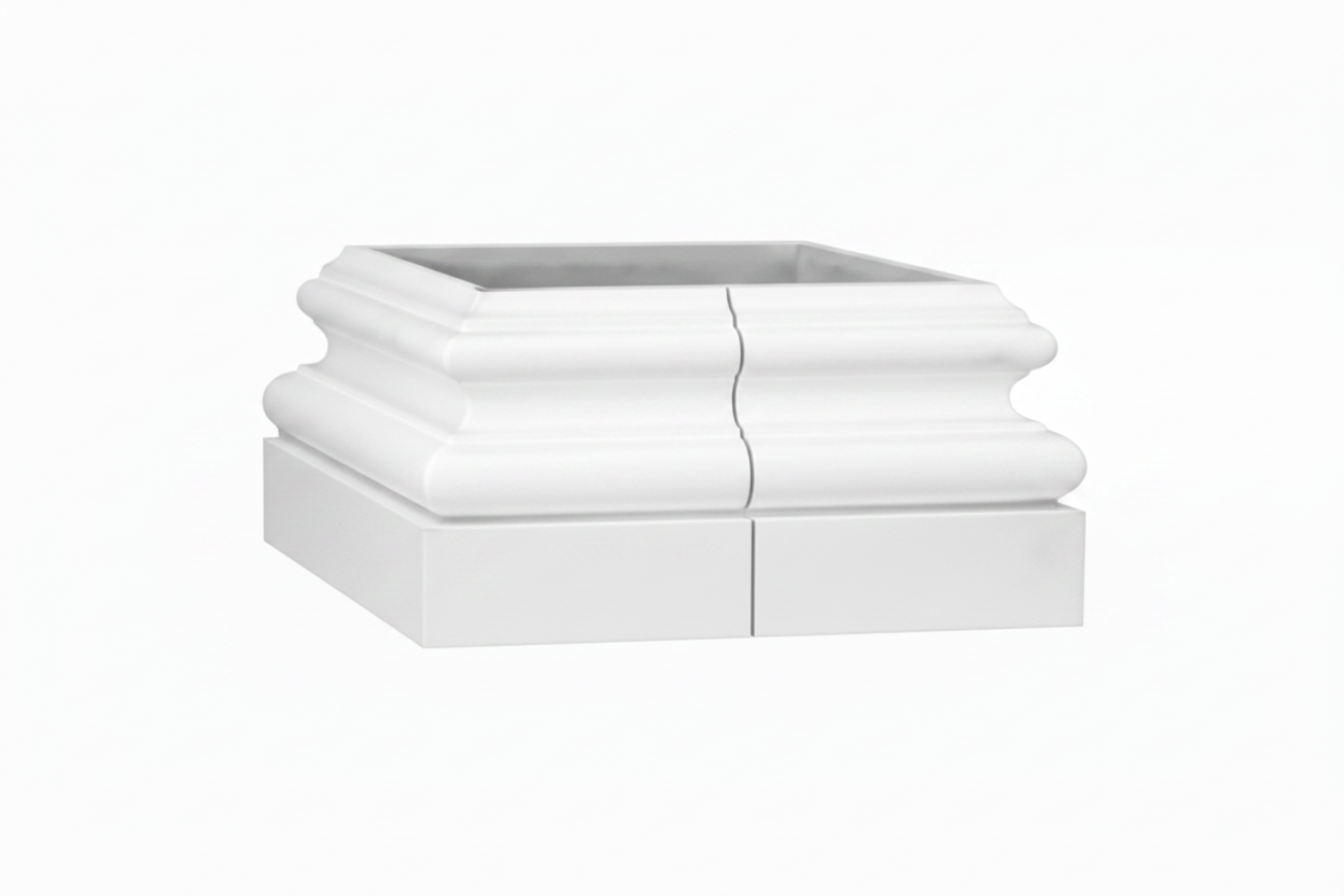 Square Attic Base with Vertical Split Line