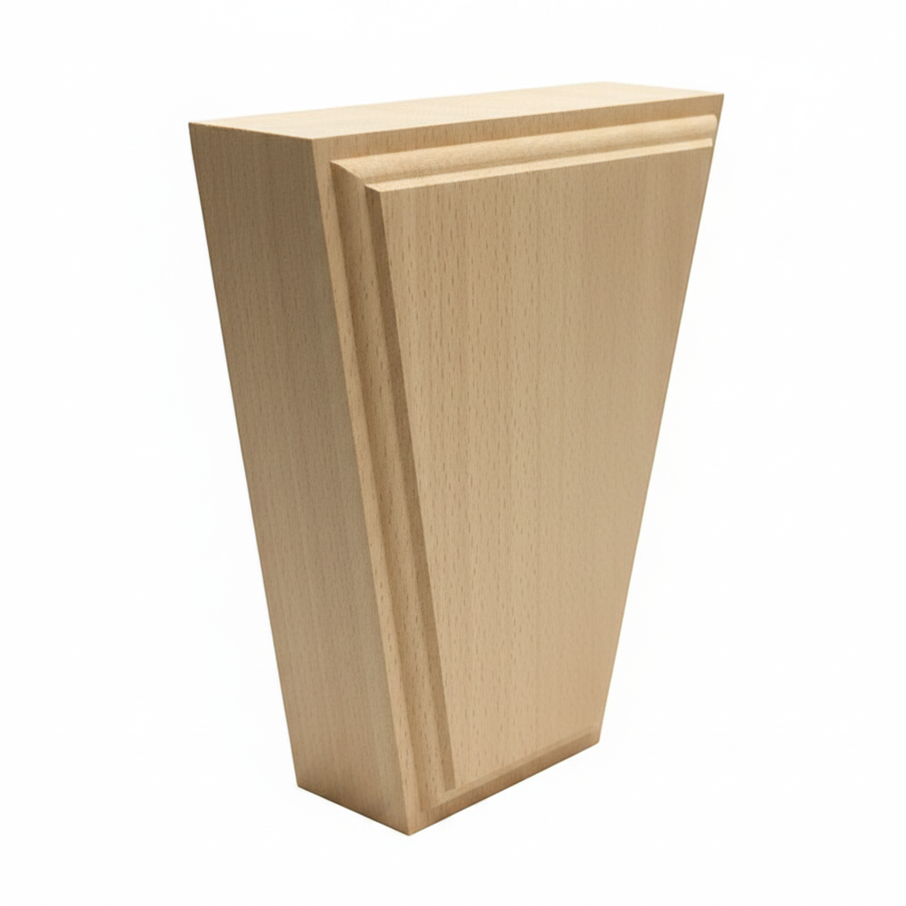 Wood Plain Keystone on White Backround